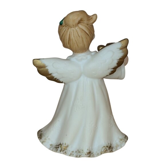 2 for $20 Vintage Lefton Angel Figurine w/ Harp – 1987 (3.5") - Picture 2 of 2